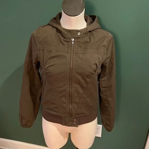 ❄️H&M divided zip up jacket.‎  Size 4
